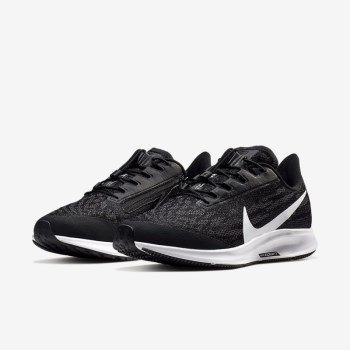 Nike Air Zoom Pegasus 36 FlyEase - Női Futócipő - Fekete/Szürke/Fehér